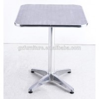 Bar Height Outdoor Aluminum / Stainless Steel Table and Base Sets