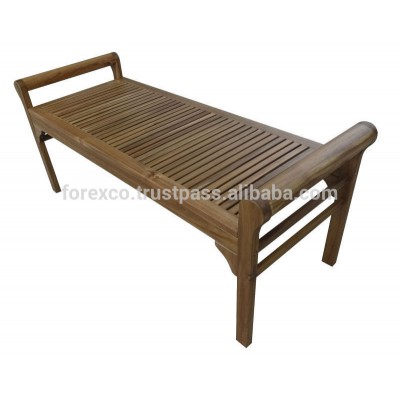 Wooden Bench, Acacia wood, Oiled finishing