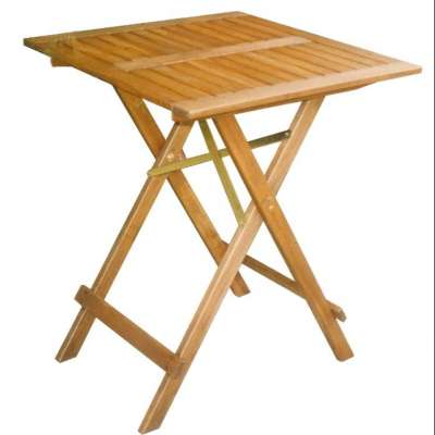 FWT034 Folding Table ; Size: 600x600X730mm; Acacia wood   & painted