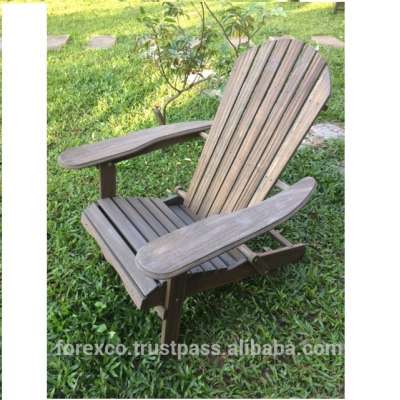 Outdoor Wooden Adirondack chair, Acacia in Oiled finishing-TDH1024