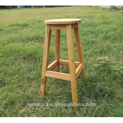 Wooden Bar Stool, oiled finishing, Acacia wood WCF 349