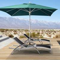 Brushed aluminum modern  hotel project luxury sun loungers outdoor